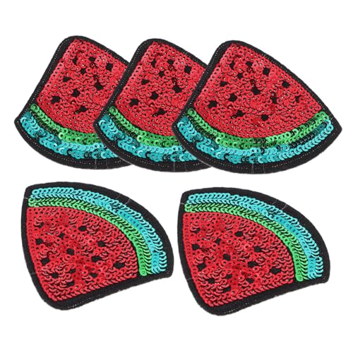 Gadpiparty 5Stücke Wassermelonen Aufnäher Bestickte Flicken für DIY Kleidung Cartoon Abzeichen für Jacken und Shirts Einfach Anzubringen Nähzubehör für Projekte Gadpiparty 5Stücke Wassermelonen Aufnäher Bestickte Flicken für DIY Kleidung Cartoon Abzeichen für Jacken und Shirts Einfach Anzubringen Nähzubehör für Projekte von Gadpiparty