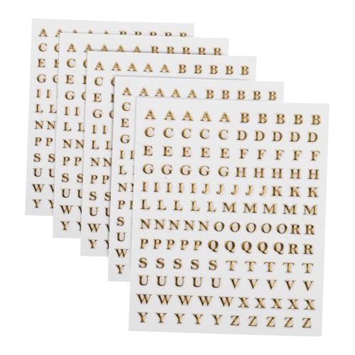 Gadpiparty 5blätter Bögen Diy-kerzenbox-etiketten Selbstklebende Metallbuchstaben Zum Basteln Kleine Aufklebebuchstaben Für Alphabet-aufkleber Und Scrapbooking-aufkleber Gadpiparty 5blätter Bögen Diy-kerzenbox-etiketten Selbstklebende Metallbuchstaben Zum Basteln Kleine Aufklebebuchstaben Für Alphabet-aufkleber Und Scrapbooking-aufkleber von Gadpiparty