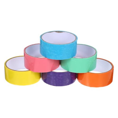 Gadpiparty 6 Rollen Bunte Haftbänder für DIY Projekte Klebeband Farben für Kreative Bastelarbeiten Stressabbauende Spielzeuge und für Gadpiparty 6 Rollen Bunte Haftbänder für DIY Projekte Klebeband Farben für Kreative Bastelarbeiten Stressabbauende Spielzeuge und für von Gadpiparty