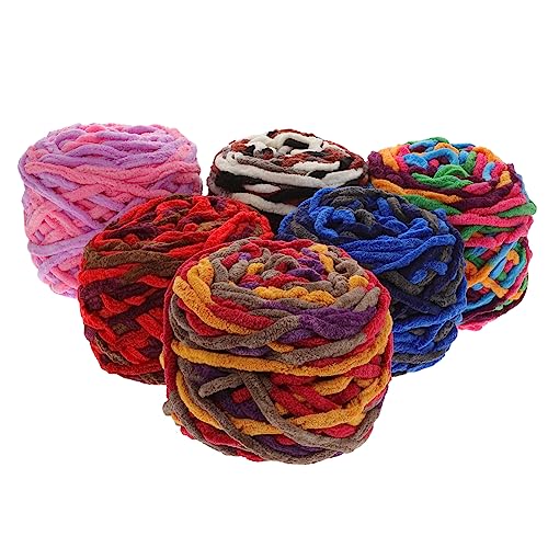 Gadpiparty 6 Rollen Chunky Häkelgarn Baumwollgarn für Kreative Strickprojekte Wie Pullover Schals Mützen und Decken für Diy Bastelarbeiten und Anfänger Gadpiparty 6 Rollen Chunky Häkelgarn Baumwollgarn für Kreative Strickprojekte Wie Pullover Schals Mützen und Decken für Diy Bastelarbeiten und Anfänger von Gadpiparty