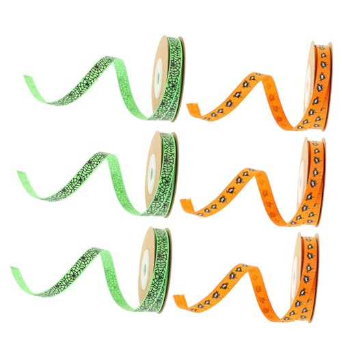 Gadpiparty 6 Rollen Halloween Geschenkband Spinnennetz Polyesterband Yards Dekoratives Formbares Leichtes Verpackungsband für DIY Party Blumenstrauß und Festtagsdeko Gadpiparty 6 Rollen Halloween Geschenkband Spinnennetz Polyesterband Yards Dekoratives Formbares Leichtes Verpackungsband für DIY Party Blumenstrauß und Festtagsdeko von Gadpiparty