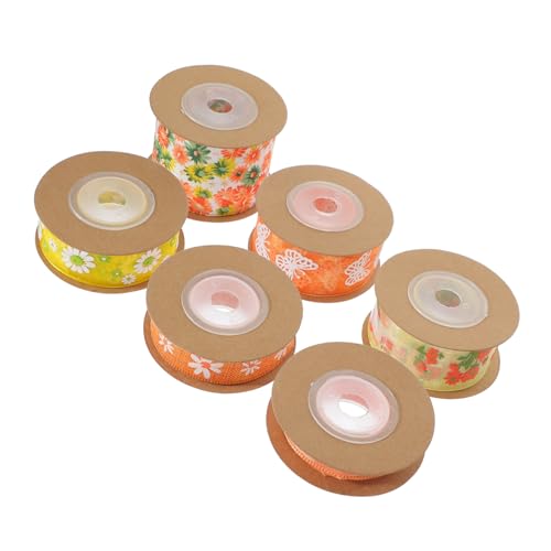 Gadpiparty 6 Rollen Multi Funktions Geschenkband Blumenmuster Bastelband für Kreative Projekte Strapazierfähiges und Schneidbares Dekorationsmaterial Gadpiparty 6 Rollen Multi Funktions Geschenkband Blumenmuster Bastelband für Kreative Projekte Strapazierfähiges und Schneidbares Dekorationsmaterial von Gadpiparty