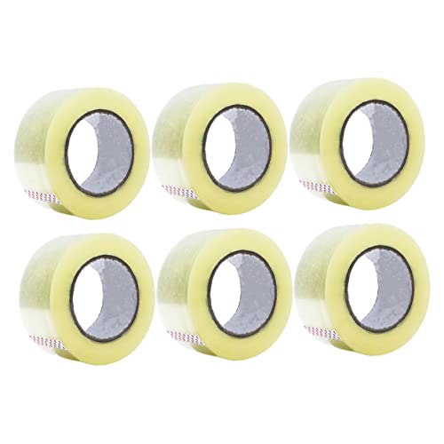 Gadpiparty 6 Rollen Transparentes Paketklebeband Starkes Einseitiges Klebeband für Versand und Verpackung Hohe Haftkraft für und Zerbrechliche Sendungen von Gadpiparty