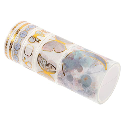 Gadpiparty 6 Rollen Washi Tape Set Dekoratives Diy Klebeband Langlebigem Material Leicht Abreißbar Rückstandsfrei Entfernbar für Scrapbooking Journaling Basteln und Kreative Handarbeiten von Gadpiparty