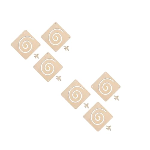 Gadpiparty 6 Sätze Diy Holzspielzeug Chute Plane Shaped Puzzle Bastelset Blanko Holzchips für Kreative Gestaltungen Fördert Kognitive Fähigkeiten und Eltern Beziehung von Gadpiparty