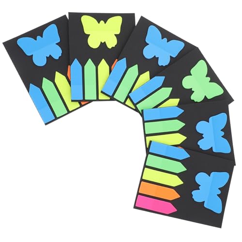 Gadpiparty 6 Sätze Selbstklebende Page Marker Transparente Index Tabs für Notizbücher und Dokumente Praktische Haftnotizen für Schule und Büro Vielseitige Verwendung von Gadpiparty