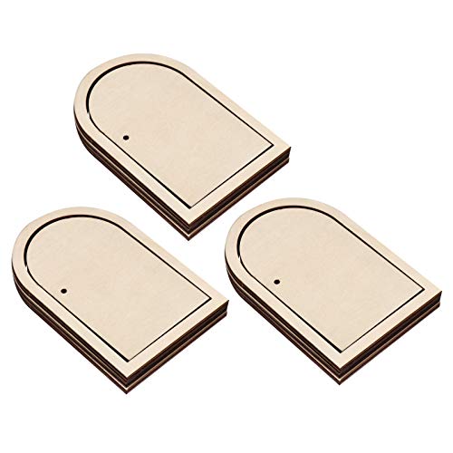Gadpiparty 6 Sätze Unbehandelte Holzpuzzle Sets Teiliges Diy Bastelset mit Blanken Holzstücken zum Bemalen für Kreative Projekte Dekoration und Persönliche von Gadpiparty