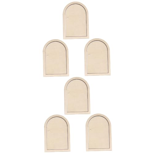 Gadpiparty 6 Sätze Unbemalte Holz Puzzle Diy Holzchips für Bastelprojekte zum Bemalen Dekorieren und Gestalten für Erwachsene von Gadpiparty