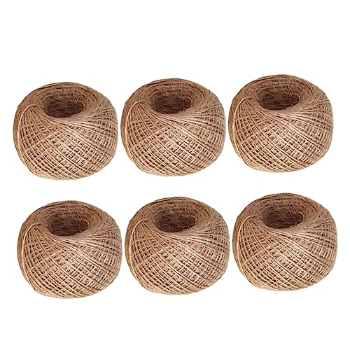 Gadpiparty 6 Stück 6 Juteband hanfschnur Jute Rope Jute String Jute Flower Shop Decorations Jute Packaging String Makramee-Schnur dekorativ Basteln Sie EIN Juteseil künstliche Juteschnur von Gadpiparty