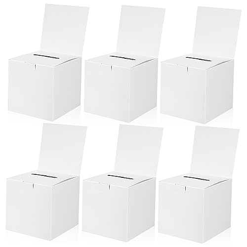 Gadpiparty 6 Stück Abstimmungsboxen aus Karton Faltbare Verlosungs und Wahlboxen für Spenden und Veranstaltungen Leicht Stabil und Platzsparend von Gadpiparty