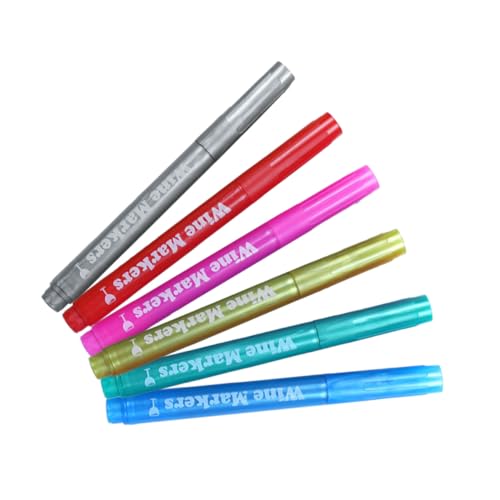 Gadpiparty 6 Stück Abwischbare Marker Stifte in Farben für Glas Kunststoff Keramik Feine Spitze Wasserfeste Langlebige Tinte zum Bemalen von Weingläsern Stoff Gadpiparty 6 Stück Abwischbare Marker Stifte in Farben für Glas Kunststoff Keramik Feine Spitze Wasserfeste Langlebige Tinte zum Bemalen von Weingläsern Stoff von Gadpiparty