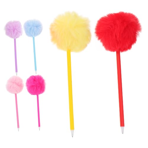 Gadpiparty 6 Stück Bunte Kugelschreiber mit Flauschigem Pompon Weicher Griff Glatte Tinte Kreative Schreibstifte für Schüler und Damen Originelle Schul Bürobedarf Gadpiparty 6 Stück Bunte Kugelschreiber mit Flauschigem Pompon Weicher Griff Glatte Tinte Kreative Schreibstifte für Schüler und Damen Originelle Schul Bürobedarf von Gadpiparty