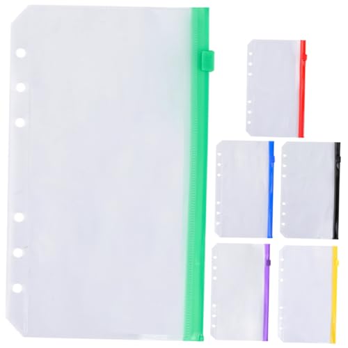 Gadpiparty 6 Stück Bunte Reißverschlusstaschen Für Notizbücher Organizer Taschen Ordner Notizbuchordner Mit Löchern Schreibwaren Transparente Ordnertaschen Ordner Mit Gadpiparty 6 Stück Bunte Reißverschlusstaschen Für Notizbücher Organizer Taschen Ordner Notizbuchordner Mit Löchern Schreibwaren Transparente Ordnertaschen Ordner Mit von Gadpiparty