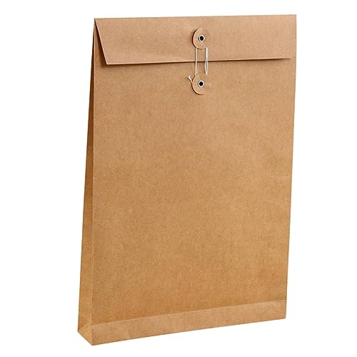 Gadpiparty 6 Stück Business-aufbewahrungskoffer Papier-organizer-ordner Dateiordner Tasche Größe Büro Briefumschläge Papiermappe Organisator Aus Papier Geschäftsakteninhaber Brown von Gadpiparty