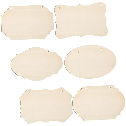 Gadpiparty 6 Stück DIY Holzschilder zum Bemalen Unlackierte Holzplatten für Kreative Bastelprojekte zum Aufhängen für Feste und Dekorationen Gadpiparty 6 Stück DIY Holzschilder zum Bemalen Unlackierte Holzplatten für Kreative Bastelprojekte zum Aufhängen für Feste und Dekorationen von Gadpiparty