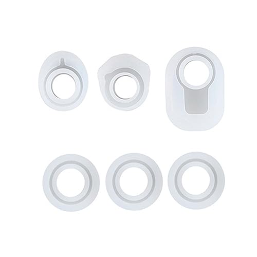 Gadpiparty 6 Stück DIY Silikonringform Teilig für Schmuckherstellung Vielseitige Gießformen für Anhänger und Ringe Wiederverwendbare Silikonformen für Projekte von Gadpiparty