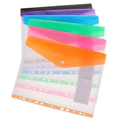 Gadpiparty 6 Stück Dokumententaschen Teilig Transparent Mehrzweck Aufbewahrungstaschen für Loseblattordner für Büro und Schule Reißverschluss Funktion Langlebig von Gadpiparty