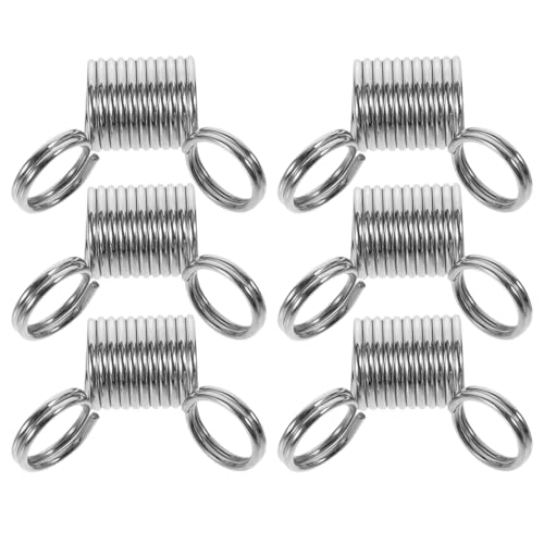 Gadpiparty 6 Stück Drop Metallperlen Stopper Federn für Schmuckherstellung Lange Innovative Klemmen zur Vermeidung von Perlenverlust bei Diy Projekten von Gadpiparty
