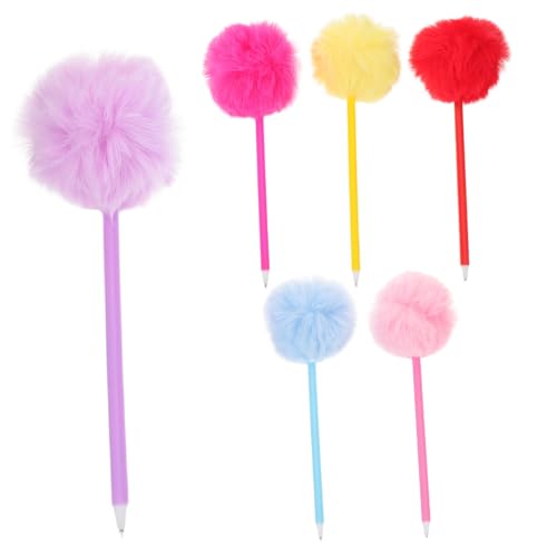 Gadpiparty 6 Stück Flauschige Pompon-kugelschreiber Bunte Plüschstifte für Schüler Komfortables Schreiben Lustige Geschenkidee Schule Bürobedarf Gadpiparty 6 Stück Flauschige Pompon-kugelschreiber Bunte Plüschstifte für Schüler Komfortables Schreiben Lustige Geschenkidee Schule Bürobedarf von Gadpiparty