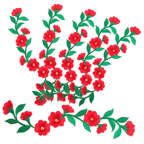 Gadpiparty 6 Stück Floral Aufnäher Rote Bestickte Eisen Patches für Kleidung Jeans Taschen und Mehr Dekorative Applikationen für Flecken Gadpiparty 6 Stück Floral Aufnäher Rote Bestickte Eisen Patches für Kleidung Jeans Taschen und Mehr Dekorative Applikationen für Flecken von Gadpiparty