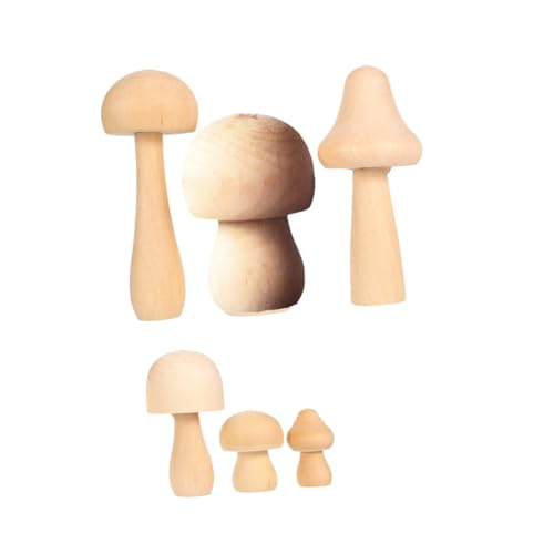 Gadpiparty 6 Stück Holzpilz Dekoration Pilz Zeug Pilz Modellierspielzeug Winziger Pilz Mini Kinderspielzeug Pilze Bemalen Kinderspielzeug Modelle Heim/Desktop Schmuck DIY Gadpiparty 6 Stück Holzpilz Dekoration Pilz Zeug Pilz Modellierspielzeug Winziger Pilz Mini Kinderspielzeug Pilze Bemalen Kinderspielzeug Modelle Heim/Desktop Schmuck DIY von Gadpiparty