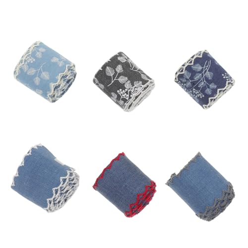 Gadpiparty 6 Stück Jeansbänder Zum Basteln Von Brautsträußen Bandpaspelbesatz Zum Nähen Ösenspitzenband Schleifenbänder Jeansbesatzstoff Breites Spitzenband Natürliche Spitze Gadpiparty 6 Stück Jeansbänder Zum Basteln Von Brautsträußen Bandpaspelbesatz Zum Nähen Ösenspitzenband Schleifenbänder Jeansbesatzstoff Breites Spitzenband Natürliche Spitze von Gadpiparty