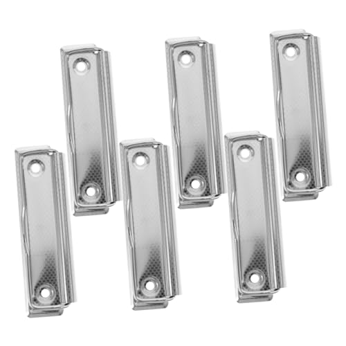 Gadpiparty 6 Stück Klemmbretter Aus Metall Klemmbrett Clips Aus Rostfreiem Stahl Montierbare Metallclips Zum Basteln Metall Dateiclips Befestigungsclips Schreibwaren Board Clip Gadpiparty 6 Stück Klemmbretter Aus Metall Klemmbrett Clips Aus Rostfreiem Stahl Montierbare Metallclips Zum Basteln Metall Dateiclips Befestigungsclips Schreibwaren Board Clip von Gadpiparty
