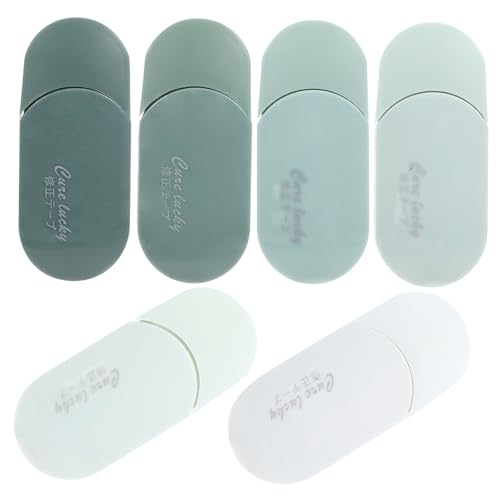 Gadpiparty 6 Stück Korrekturband Süßes Weiß Weißen Stift Zubehör Für Die Kartenherstellung Auslöschen Bastelkleber Klebestift Korrektor Für Papier Flüssigkeit Weiß Aus Büro Green Plastik Gadpiparty 6 Stück Korrekturband Süßes Weiß Weißen Stift Zubehör Für Die Kartenherstellung Auslöschen Bastelkleber Klebestift Korrektor Für Papier Flüssigkeit Weiß Aus Büro Green Plastik von Gadpiparty