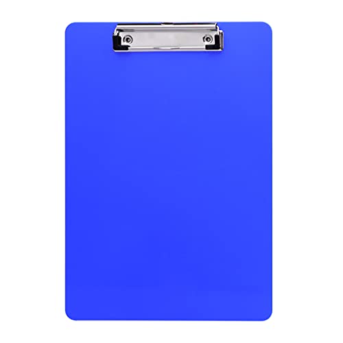 Gadpiparty 6 Stück Kunststoff Klemmbrett Blau Memo Clipboards für Büro Schule Zuhause Leicht und Langlebig Zollskala für Dokumente und Notizen von Gadpiparty