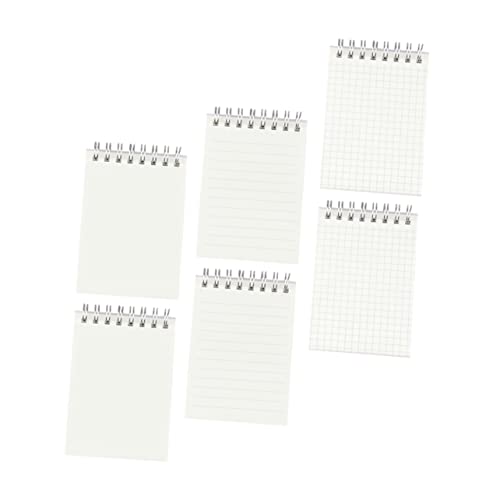 Gadpiparty 6 Stück Mini Notizbuch Tragbare Notizblöcke mit Liniertem Blanko und Kariertem für Schule Büro und Zuhause Schreibnotizbuch mit Drahtspiralbindung Gadpiparty 6 Stück Mini Notizbuch Tragbare Notizblöcke mit Liniertem Blanko und Kariertem für Schule Büro und Zuhause Schreibnotizbuch mit Drahtspiralbindung von Gadpiparty