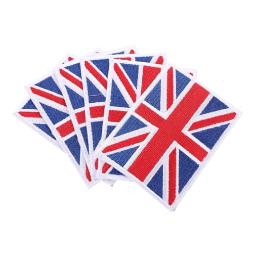 Gadpiparty 6 Stück Nationalflaggen Stickerei Patches zum Aufnähen DIY Stoffaufkleber für Kleidung Hüte Taschen Reparatur und Dekorative Applikationen von Gadpiparty