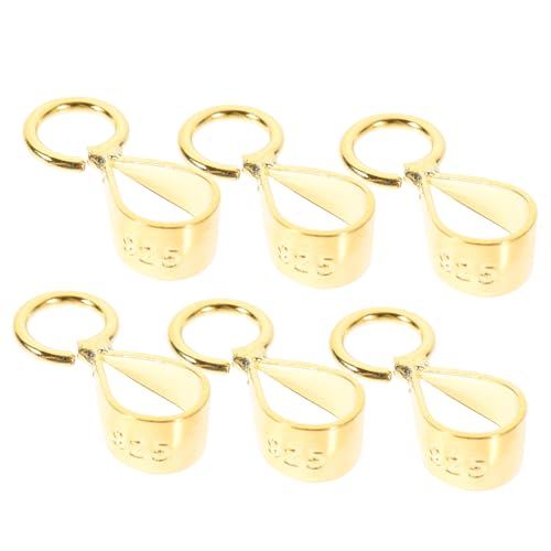 Gadpiparty 6 Stück Silber Anhänger Verschluss Verstellbare Charms Verbinder mit Goldbeschichtung Langlebige Schmuckverbinder für Halsketten DIY Einfache Montage und Glatte Oberfläche Gadpiparty 6 Stück Silber Anhänger Verschluss Verstellbare Charms Verbinder mit Goldbeschichtung Langlebige Schmuckverbinder für Halsketten DIY Einfache Montage und Glatte Oberfläche von Gadpiparty