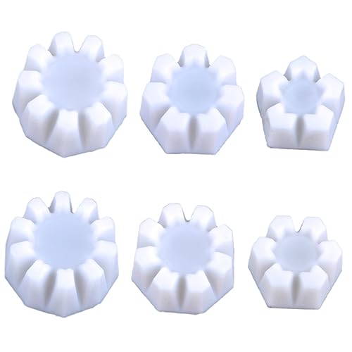 Gadpiparty 6 Stück Silikon Blumengießbecher für Acrylfarben Wiederverwendbare Malbecher mit Einzigartigem Blüten Design für Kreative Maltechniken und Diy Projekte von Gadpiparty