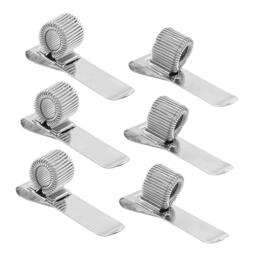 Gadpiparty 6 Stück Stifthalter-clips Mit Einzelfeder Aus Vernickeltem Manganstahl, Kompakte Stiftfeder-clips, Vielseitige Stifthalter Für Bücher, Schreibtische Und Klemmbretter Gadpiparty 6 Stück Stifthalter-clips Mit Einzelfeder Aus Vernickeltem Manganstahl, Kompakte Stiftfeder-clips, Vielseitige Stifthalter Für Bücher, Schreibtische Und Klemmbretter von Gadpiparty