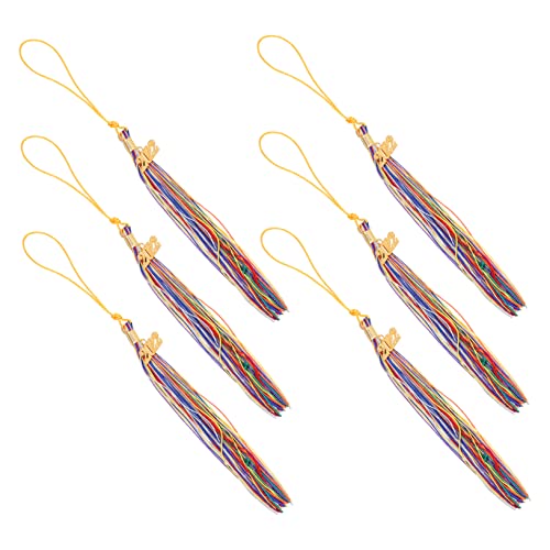 Gadpiparty 6 Stück Teiliges Abschlussquasten Polyester für Doktorhüte Design für Unvergessliche Abschiedsfeiern Leicht und Dekorativ für Fotos und Zeremonien von Gadpiparty