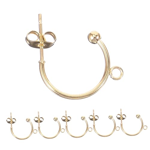 Gadpiparty 6 Stück Teiliges C Förmige Ohrhaken Gold Langlebige DIY Ohrringhaken für Selbstgemachten Ohrschmuck Vielseitiges Bastelzubehör zum Ohrringe Selber Machen Gadpiparty 6 Stück Teiliges C Förmige Ohrhaken Gold Langlebige DIY Ohrringhaken für Selbstgemachten Ohrschmuck Vielseitiges Bastelzubehör zum Ohrringe Selber Machen von Gadpiparty
