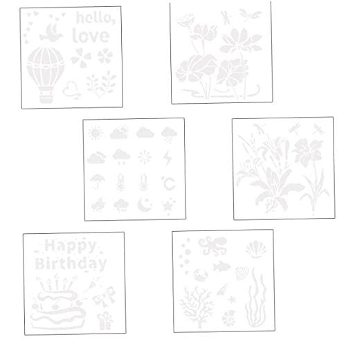Gadpiparty 6 Stück Teiliges Diy Malvorlagen Schablonen für Kunsthandwerk Wiederverwendbar Geeignet für Erwachsene für Wandgestaltung Acrylmalerei und Scrapbooking Gadpiparty 6 Stück Teiliges Diy Malvorlagen Schablonen für Kunsthandwerk Wiederverwendbar Geeignet für Erwachsene für Wandgestaltung Acrylmalerei und Scrapbooking von Gadpiparty