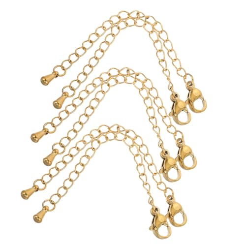 Gadpiparty 6 Stück Teiliges Edelstahl Kettenverlängerung mit Lobster Verschluss Stabile Schmuck Extender für Halsketten und Armbänder Langlebige DIY Zubehörteile für Individuelle Gadpiparty 6 Stück Teiliges Edelstahl Kettenverlängerung mit Lobster Verschluss Stabile Schmuck Extender für Halsketten und Armbänder Langlebige DIY Zubehörteile für Individuelle von Gadpiparty