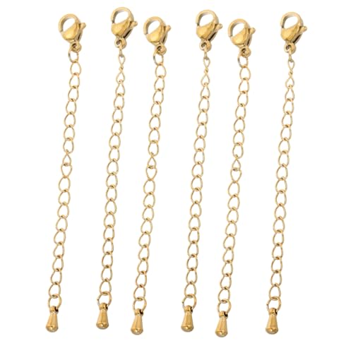 Gadpiparty 6 Stück Teiliges Edelstahl Schmuckketten mit Karabinerverschluss DIY Verlängerungsketten für Halsketten und Armbänder Langlebige Lobster clasp Verschlüsse Vielseitig Kombinierbar Gadpiparty 6 Stück Teiliges Edelstahl Schmuckketten mit Karabinerverschluss DIY Verlängerungsketten für Halsketten und Armbänder Langlebige Lobster clasp Verschlüsse Vielseitig Kombinierbar von Gadpiparty