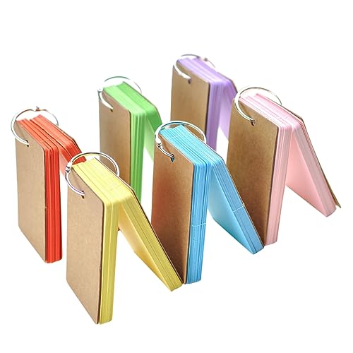 Gadpiparty 6 Stück Teiliges Farbige Kraftpapier Karteikarten mit Binder Ring Tragbare Wiederbefüllbare Notizblöcke für Vokabeln Lernkarten Memo Pads Praktische DIY Karteikarten für Schule Gadpiparty 6 Stück Teiliges Farbige Kraftpapier Karteikarten mit Binder Ring Tragbare Wiederbefüllbare Notizblöcke für Vokabeln Lernkarten Memo Pads Praktische DIY Karteikarten für Schule von Gadpiparty