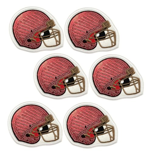 Gadpiparty 6 Stück Teiliges Football Helmets Bügelbilder Gestickte Sportliche Applikationen zum Aufbügeln für Kleidung Hüte Rucksäcke für Fans Teams und DIY Projekte Gadpiparty 6 Stück Teiliges Football Helmets Bügelbilder Gestickte Sportliche Applikationen zum Aufbügeln für Kleidung Hüte Rucksäcke für Fans Teams und DIY Projekte von Gadpiparty