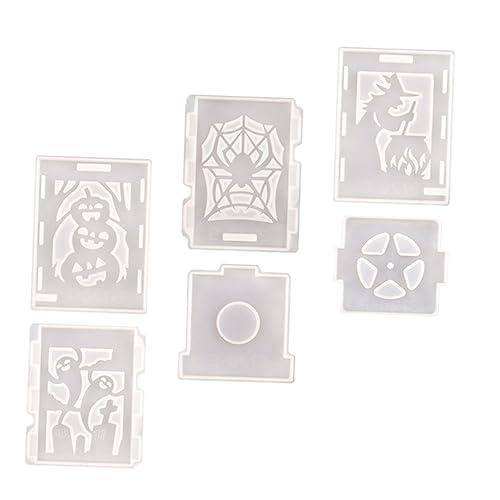 Gadpiparty 6 Stück Teiliges Halloween Lantern Mould Set Silikonformen für Diy Halloween Deko zum Gießen von Epoxidharz für Kreative Bastelprojekte von Gadpiparty