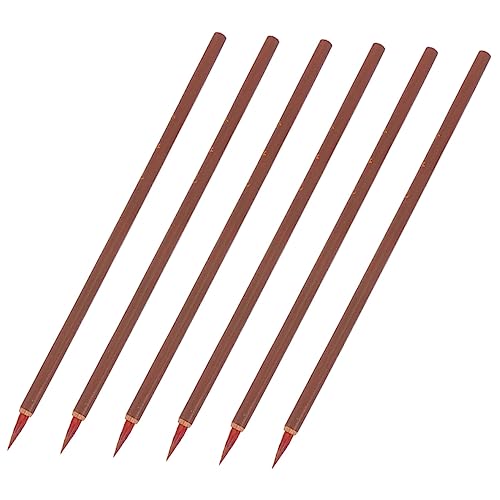 Gadpiparty 6 Stück Teiliges Kalligraphie Pinsel Traditionelle Chinesische Malerei für Anfänger und Profis Leicht und Tragbar für Schreiben Malen und Kunstgestaltung von Gadpiparty