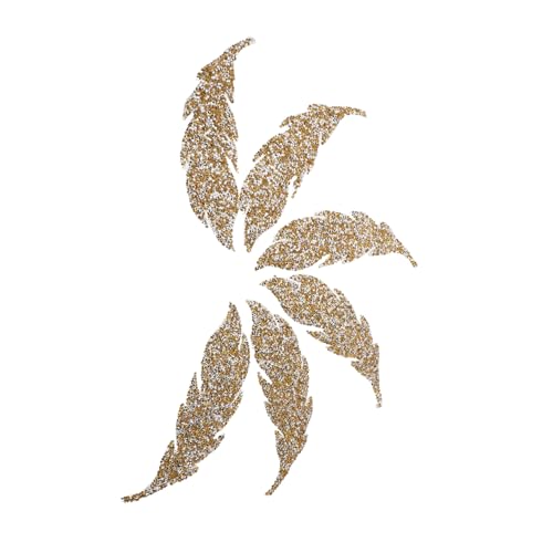 Gadpiparty 6 Stück Teiliges Leaf Rhinestone Applique Hotfix Patches zum Aufbügeln Vielseitige Dekorative Kleidungsreparatur Strassbesetzte für Kleidung Schuhe Taschen Diy-veredelung von Gadpiparty