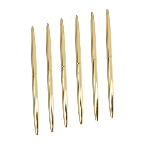 Gadpiparty 6 Stück Teiliges Metallkugelschreiber mit Schwarzer Leichter Business Kugelschreiber für Büro Schule Bank Elegante Goldfarbene Schreibstifte für Professionellen Einsatz Gadpiparty 6 Stück Teiliges Metallkugelschreiber mit Schwarzer Leichter Business Kugelschreiber für Büro Schule Bank Elegante Goldfarbene Schreibstifte für Professionellen Einsatz von Gadpiparty