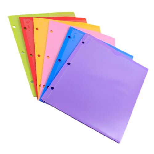 Gadpiparty 6 Stück Teiliges PP Dokumentenordner mit Doppelt Taschen Datei Organizer für Bürobedarf und Wichtige Dokumente Praktischer Aktenordner für Zuhause und Büro von Gadpiparty