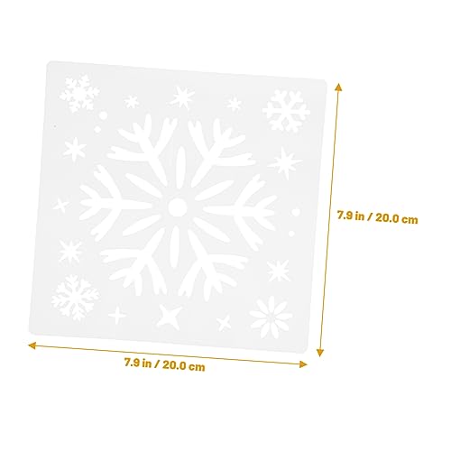 Gadpiparty 6 Stück Teiliges Schneeflocken Schablonen Wiederverwendbare Kanten Vielseitig für Wand Fenster Karten Leicht Einfach zu Reinigen für DIY Bastelprojekte und Scrapbooking von Gadpiparty