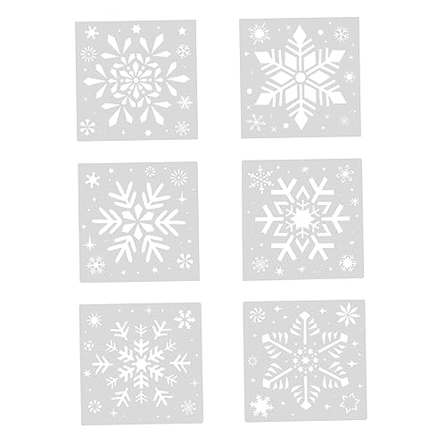 Gadpiparty 6 Stück Teiliges Schneeflocken Schablonen für DIY Malerei Wandgestaltung und Scrapbooking Wiederverwendbare Vorlagen für Kreative Weihnachtsdekorationen und Handwerksprojekte Gadpiparty 6 Stück Teiliges Schneeflocken Schablonen für DIY Malerei Wandgestaltung und Scrapbooking Wiederverwendbare Vorlagen für Kreative Weihnachtsdekorationen und Handwerksprojekte von Gadpiparty
