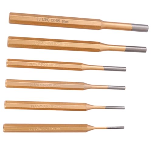 Gadpiparty 6 Stück Teiliges Set Pinschlagwerkzeuge aus Hochkohlenstoffstahl Präzise Schlagkraftverteilung Robustes Set für Professionelle Reparaturen Vielseitig für Maschinenwartung und Gadpiparty 6 Stück Teiliges Set Pinschlagwerkzeuge aus Hochkohlenstoffstahl Präzise Schlagkraftverteilung Robustes Set für Professionelle Reparaturen Vielseitig für Maschinenwartung und von Gadpiparty