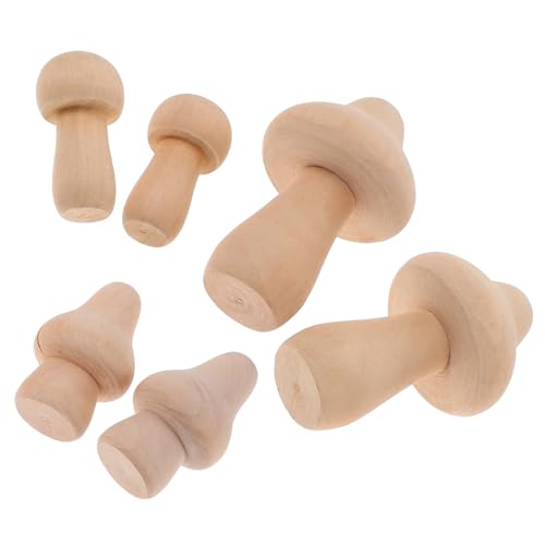Gadpiparty 6 Stück Teiliges Set Unbemalter Holzpilze für Diy Projekte Natürliche Holzfiguren zum Basteln und Bemalen für Kreative und Handwerksliebhaber Gadpiparty 6 Stück Teiliges Set Unbemalter Holzpilze für Diy Projekte Natürliche Holzfiguren zum Basteln und Bemalen für Kreative und Handwerksliebhaber von Gadpiparty